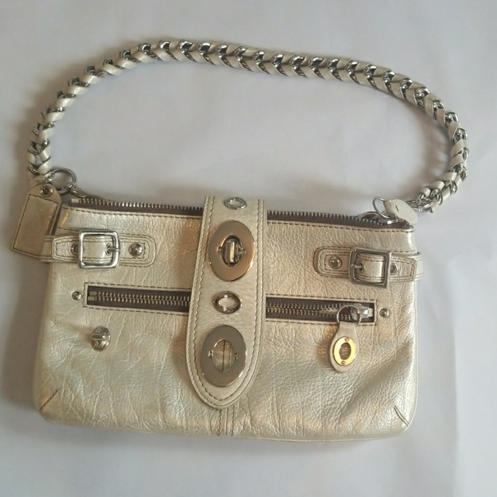 Metallic Coach Bag- used 2x!!! VERSATILE COLOR!